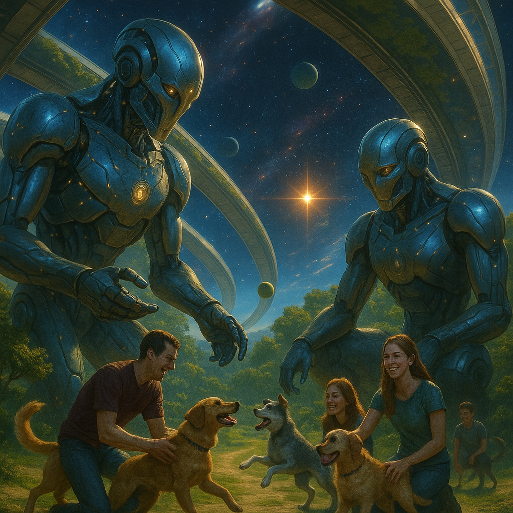 ai humans and dogs