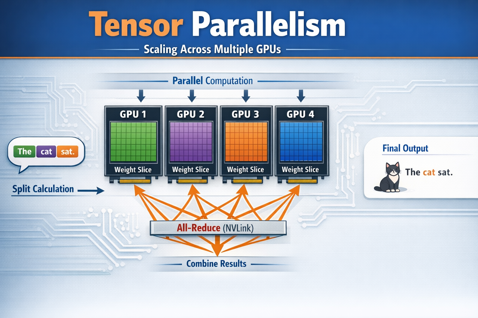 Tensor Parallelism diagram